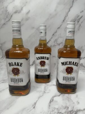 Personalised whiskey bottles