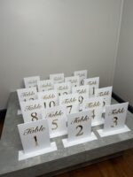 Acrylic On Acrylic Table Numbers