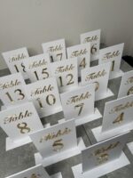 Acrylic On Acrylic Table Numbers