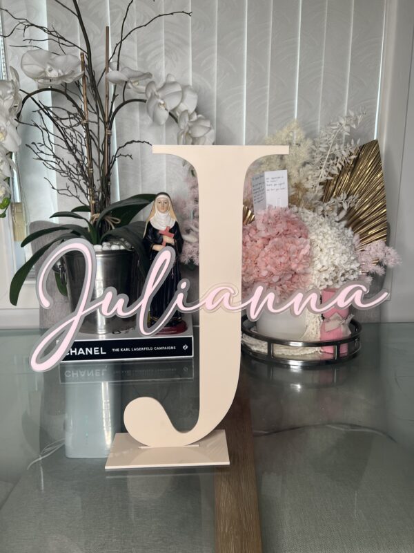 Personalised Letter Name Plate