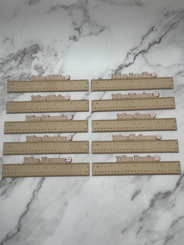 Personalised Teacher Rulers