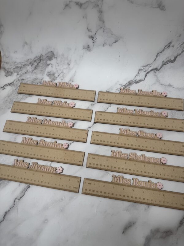 Personalised Teacher Rulers