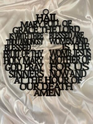 Circle Hail Mary Cut Out (50cm)