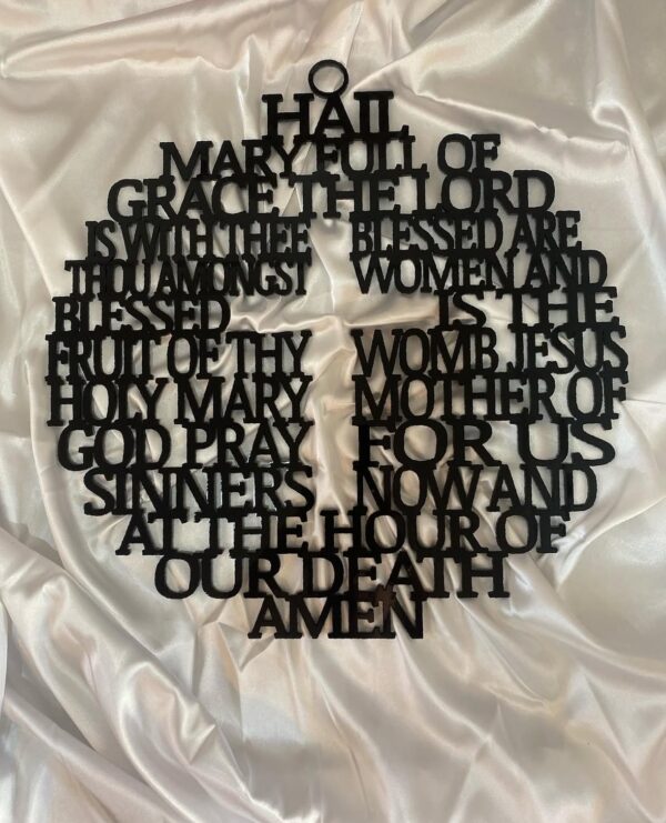 Circle Hail Mary Cut Out (50cm)