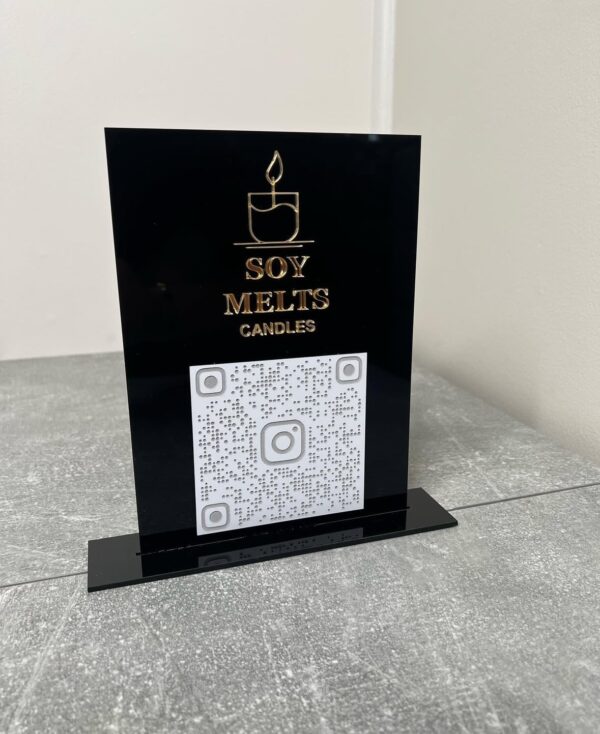 Personalised QR Code Signage