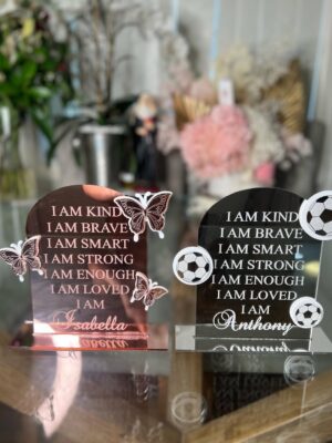 Personalised Children "I Am" Plaques