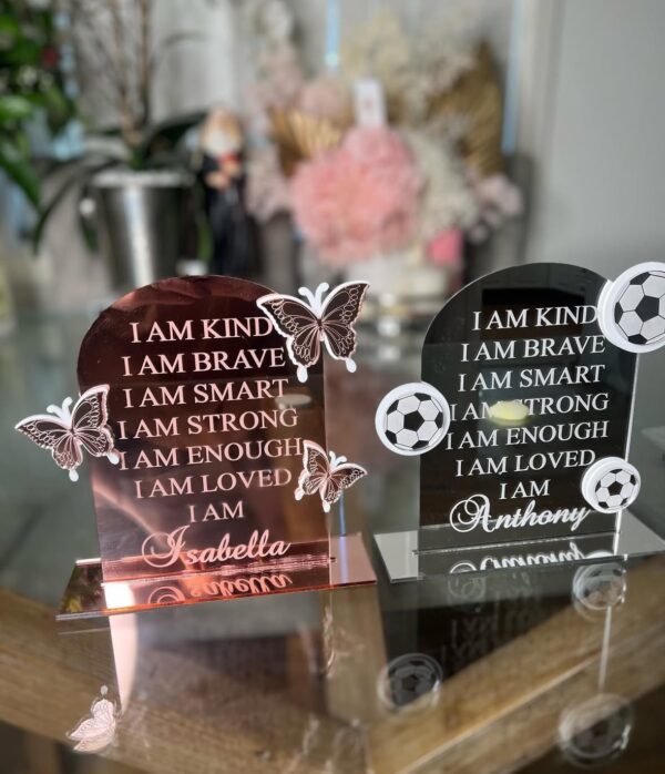 Personalised Children "I Am" Plaques