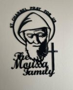 St Charbel "Pray For Us" Holy Cut Out (60cm)