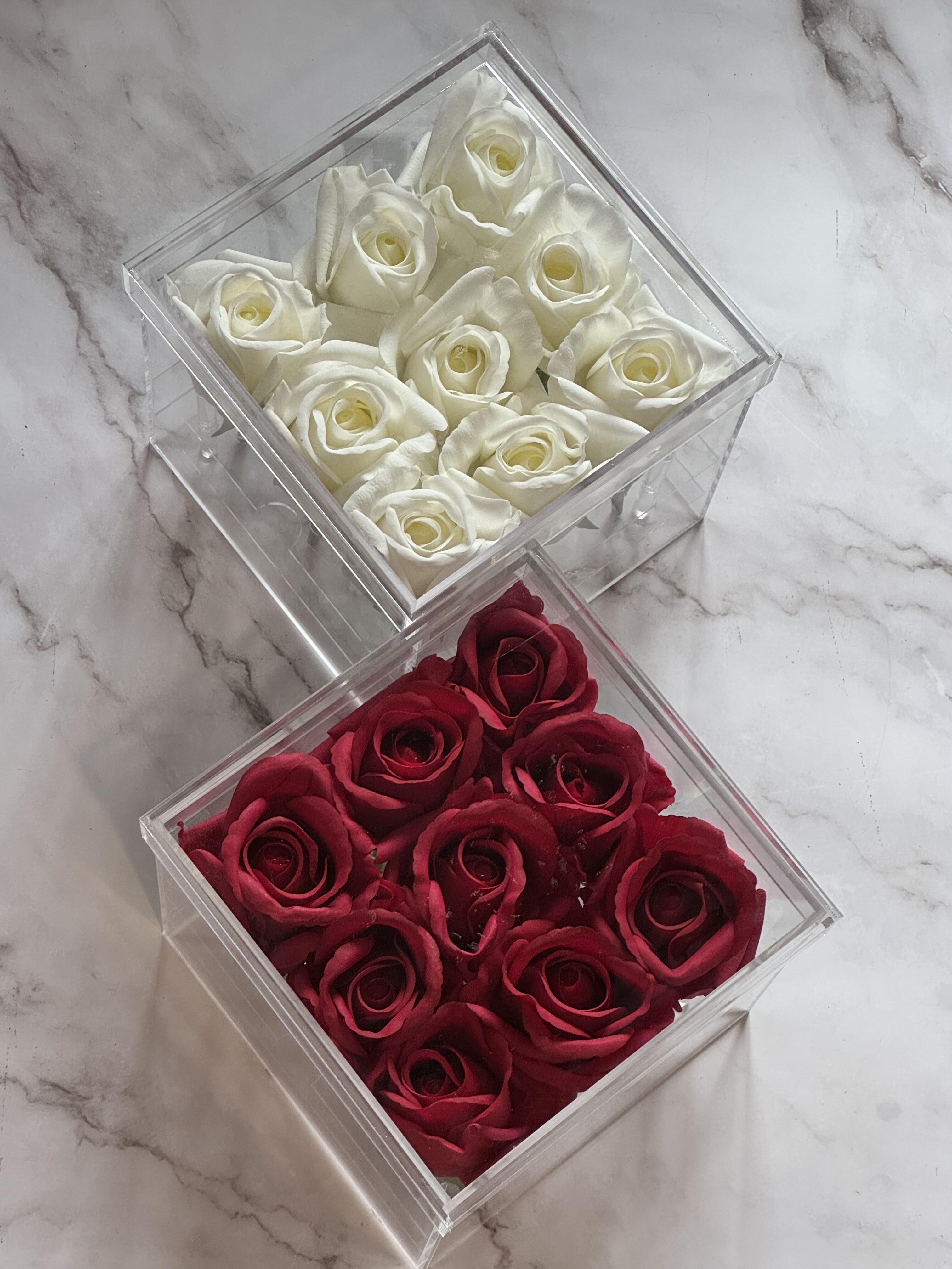 Forever Roses Acrylic Box