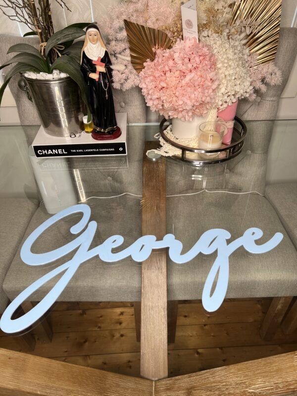 Personalised Acrylic sign 60cm