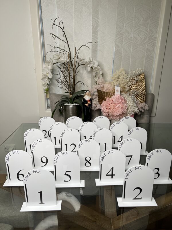 Custom Table Numbers
