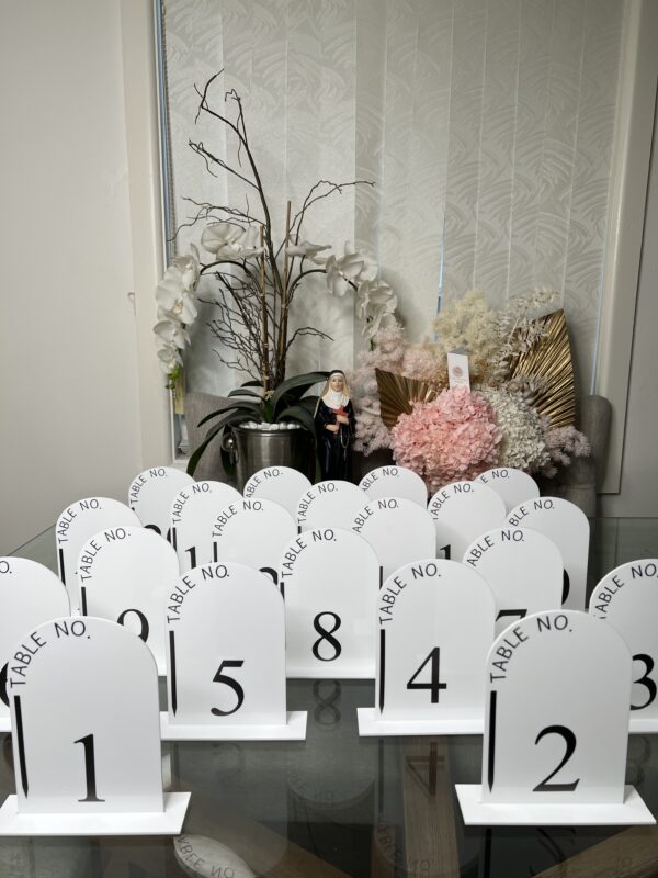 Custom Table Numbers