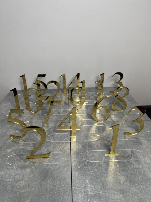 Cut Out Number Table Numbers