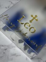 Arched Acrylic Christening Box with Personalisation