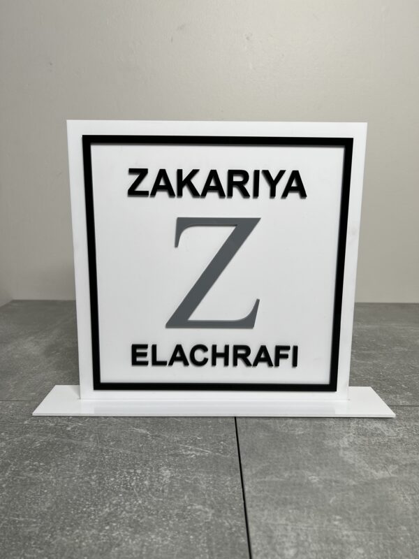 Acrylic Name Plaque