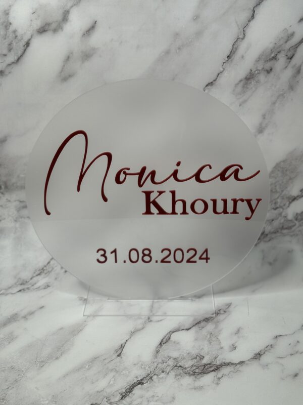 Acrylic Name Plaque