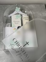 Arched Acrylic Christening Box with Personalisation