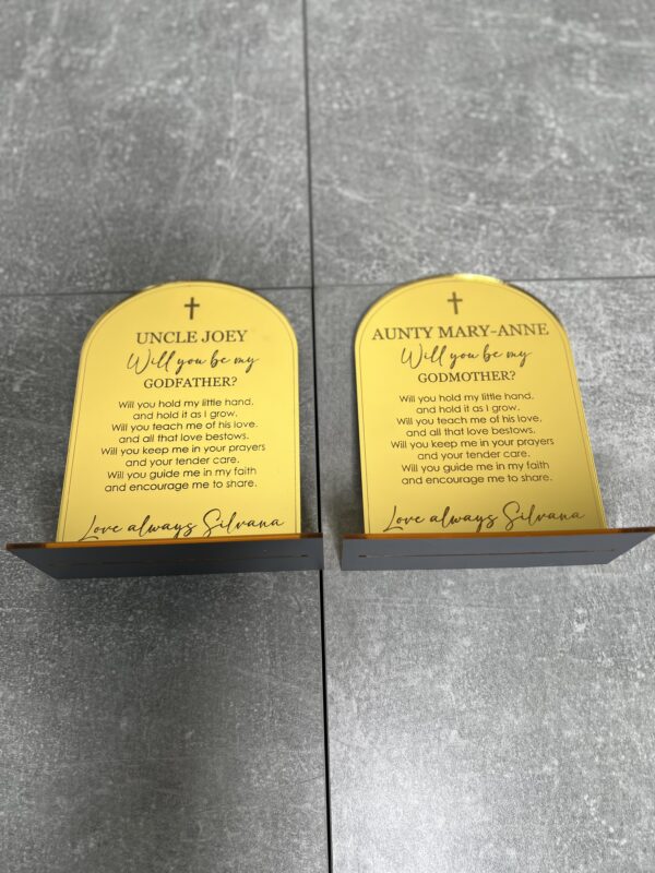 Godparents Proposal Plaque