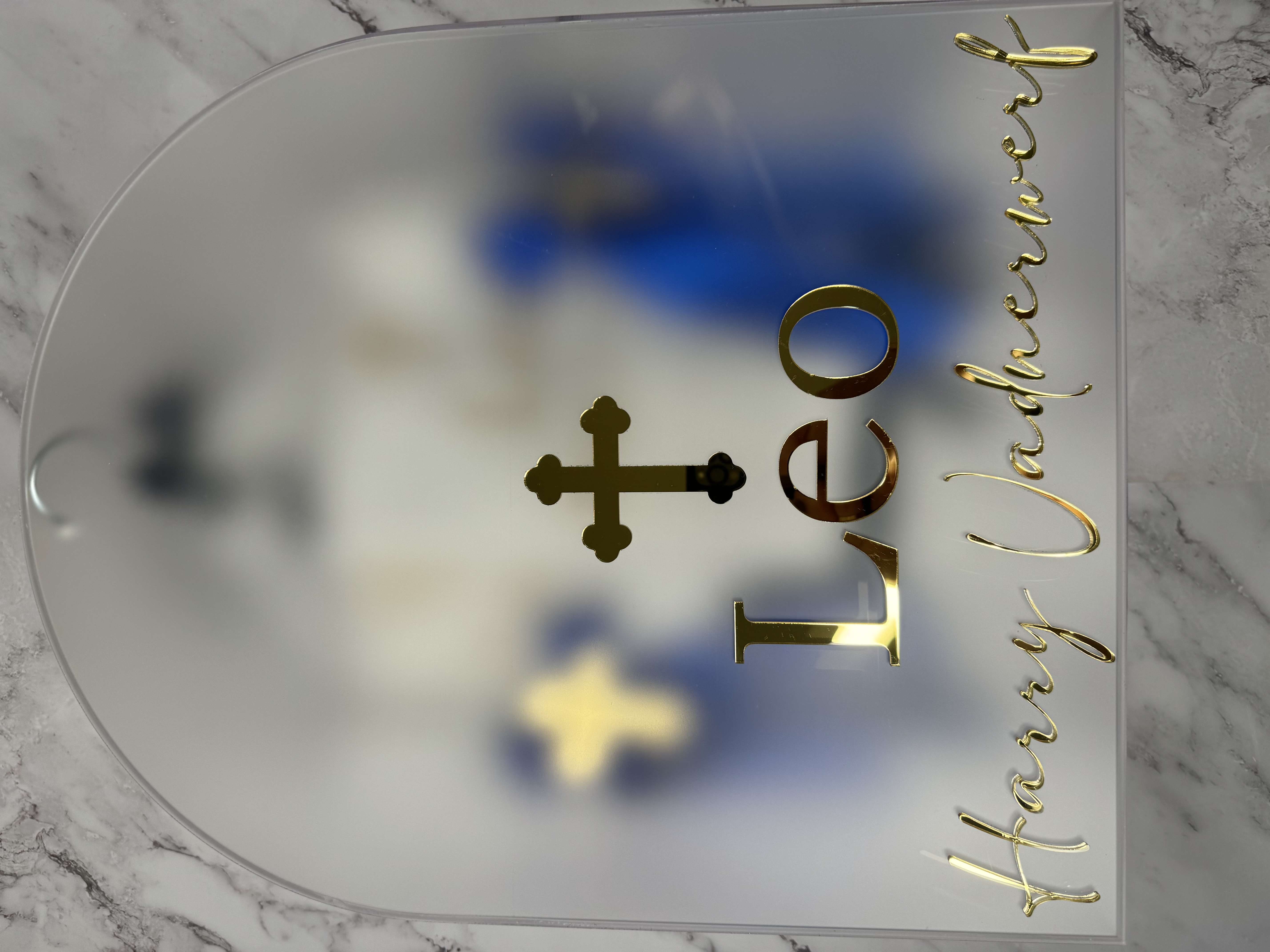 Acrylic Name Cut Out (christening box)