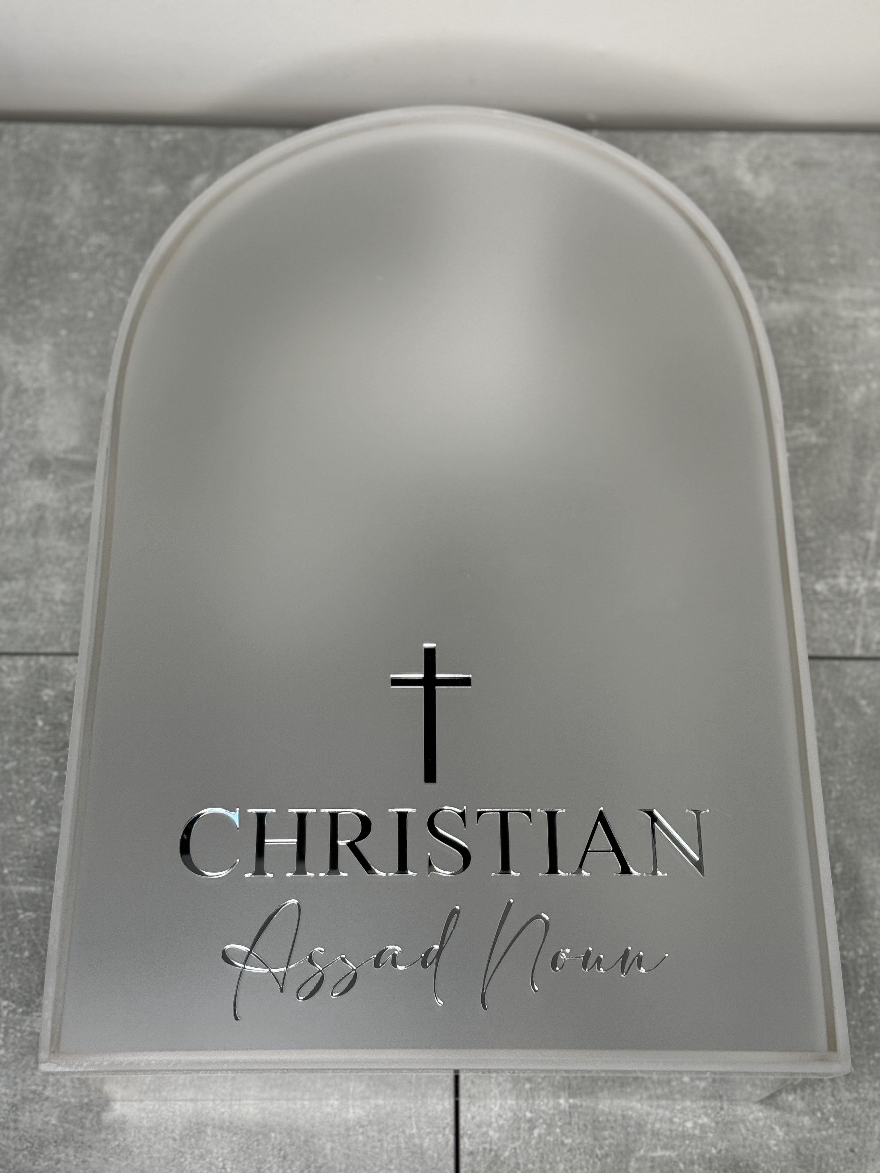 Acrylic Name Cut Out (christening box)