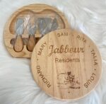 Engraved Circle Cheese Board