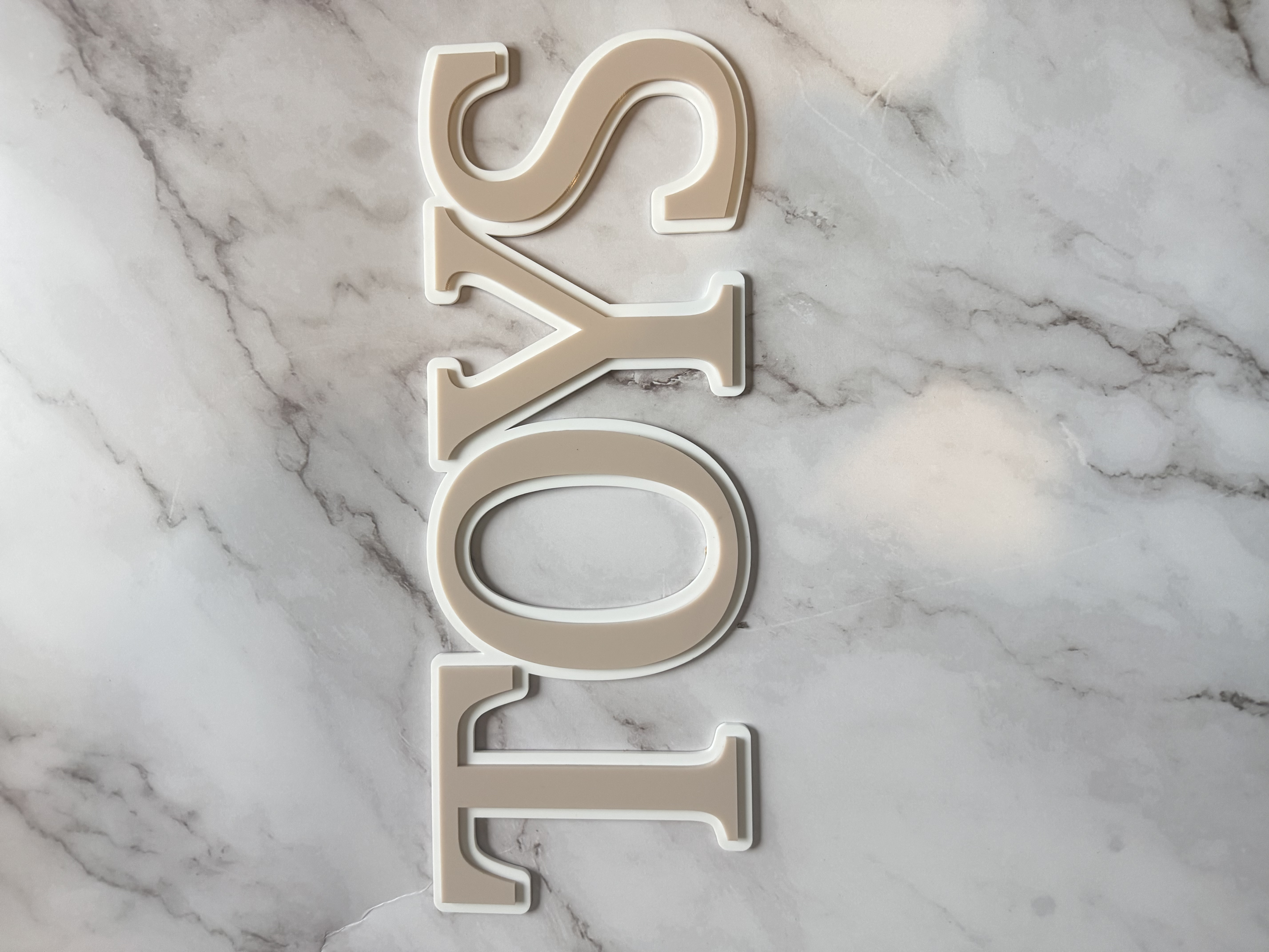 Double Layered Personalised Sign 60cm