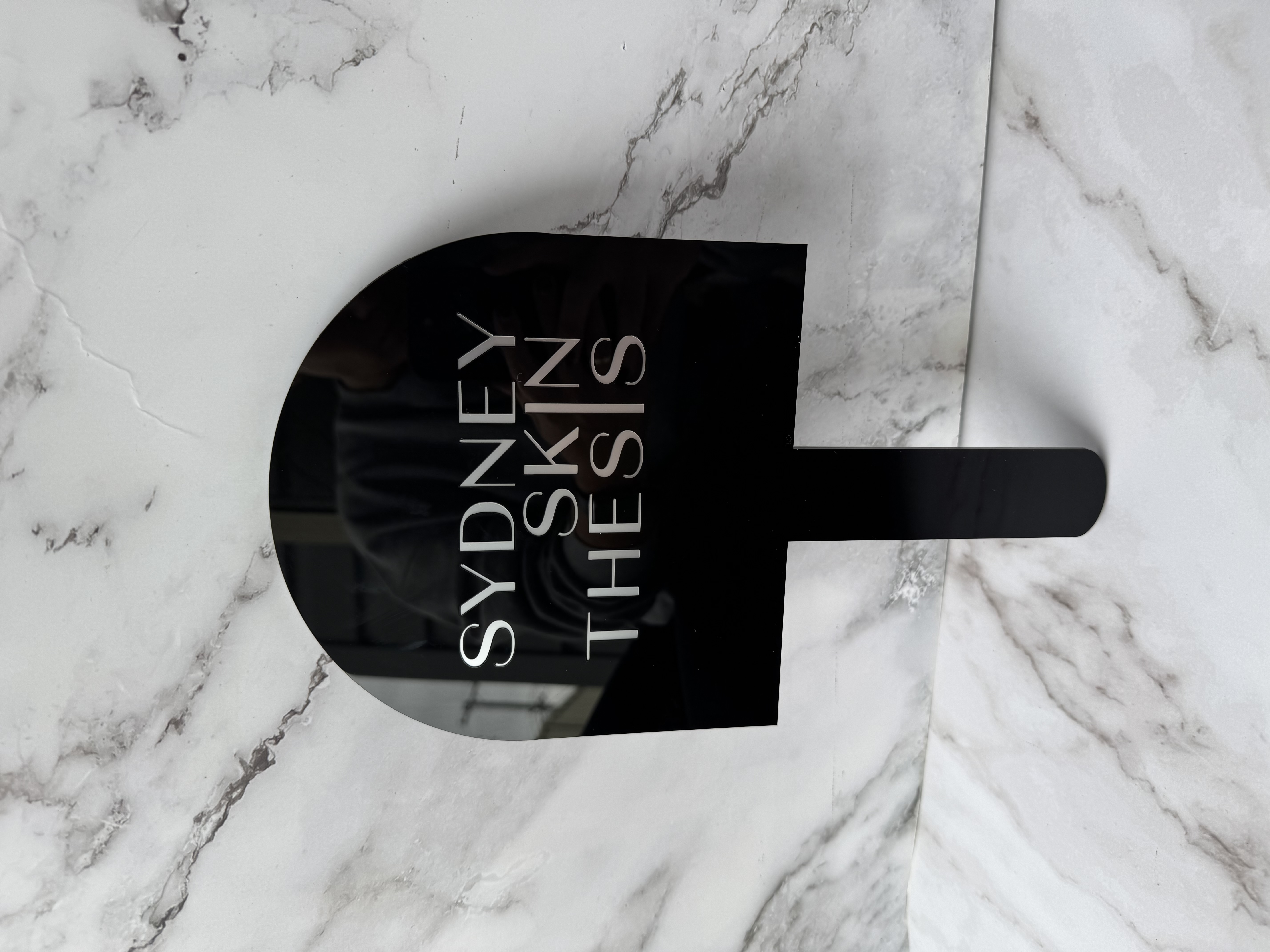 Custom Arched Paddle Mirror