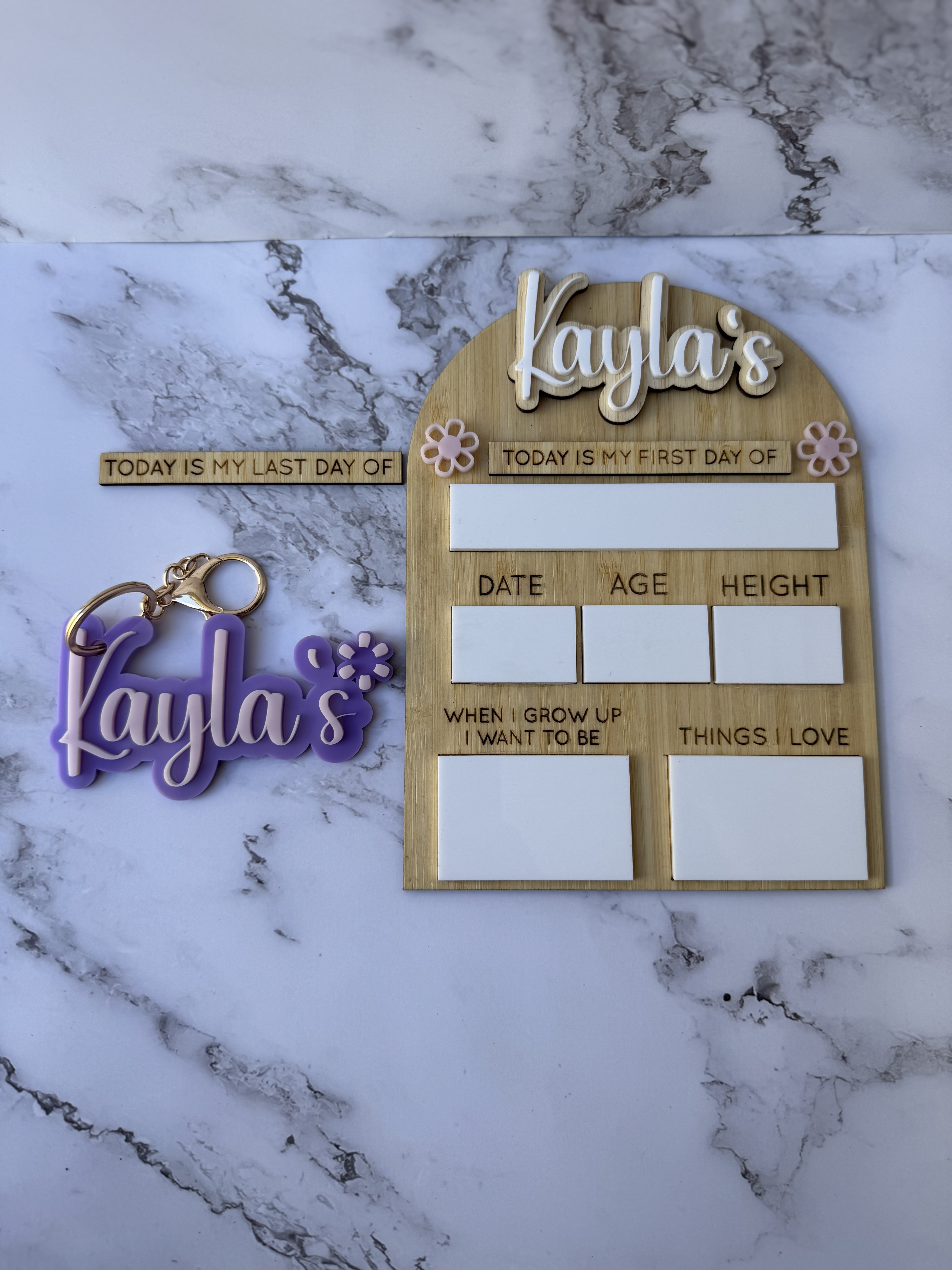 "First Day Of" Plaque