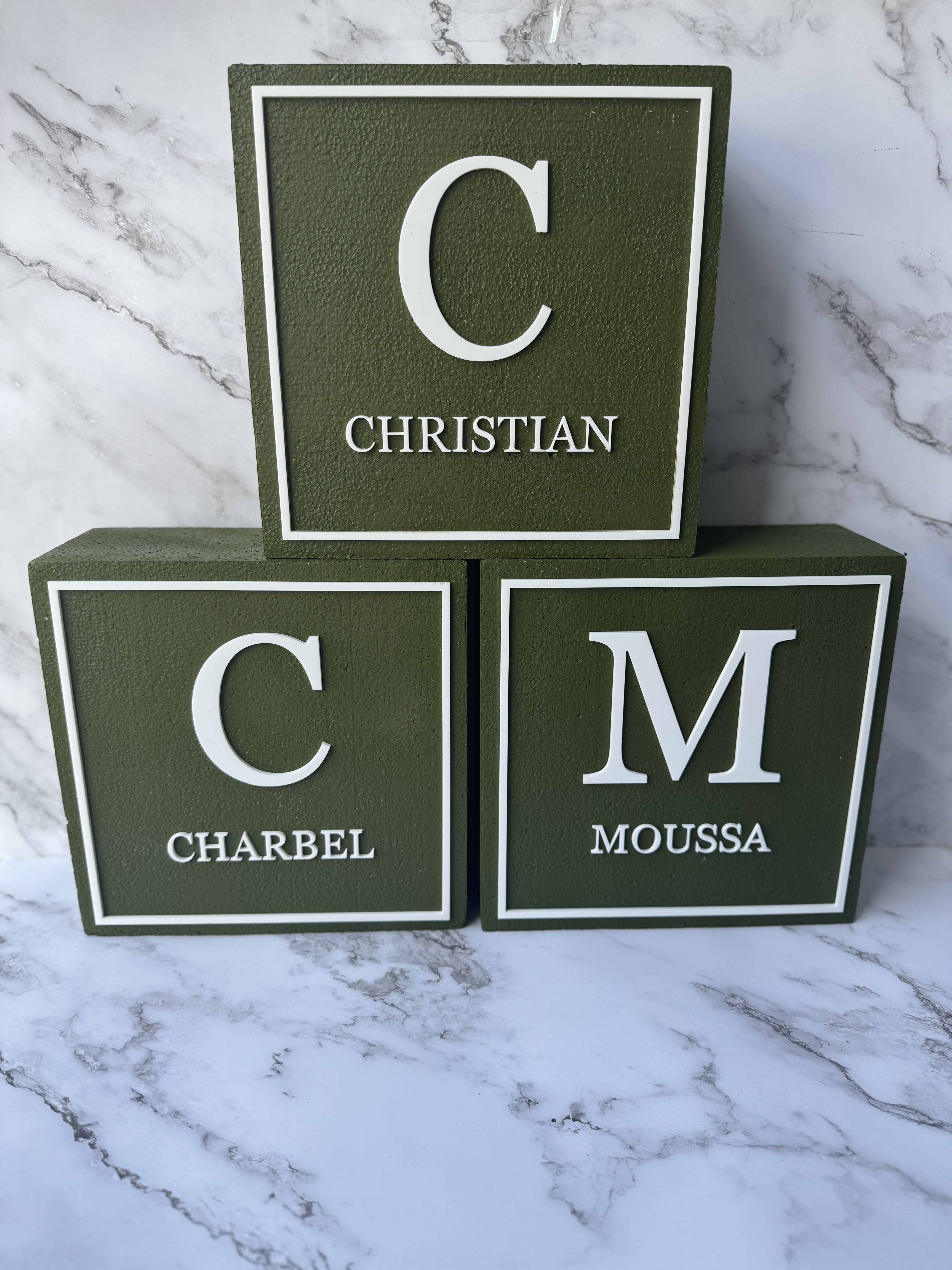 Acrylic & Foam Display Name Box