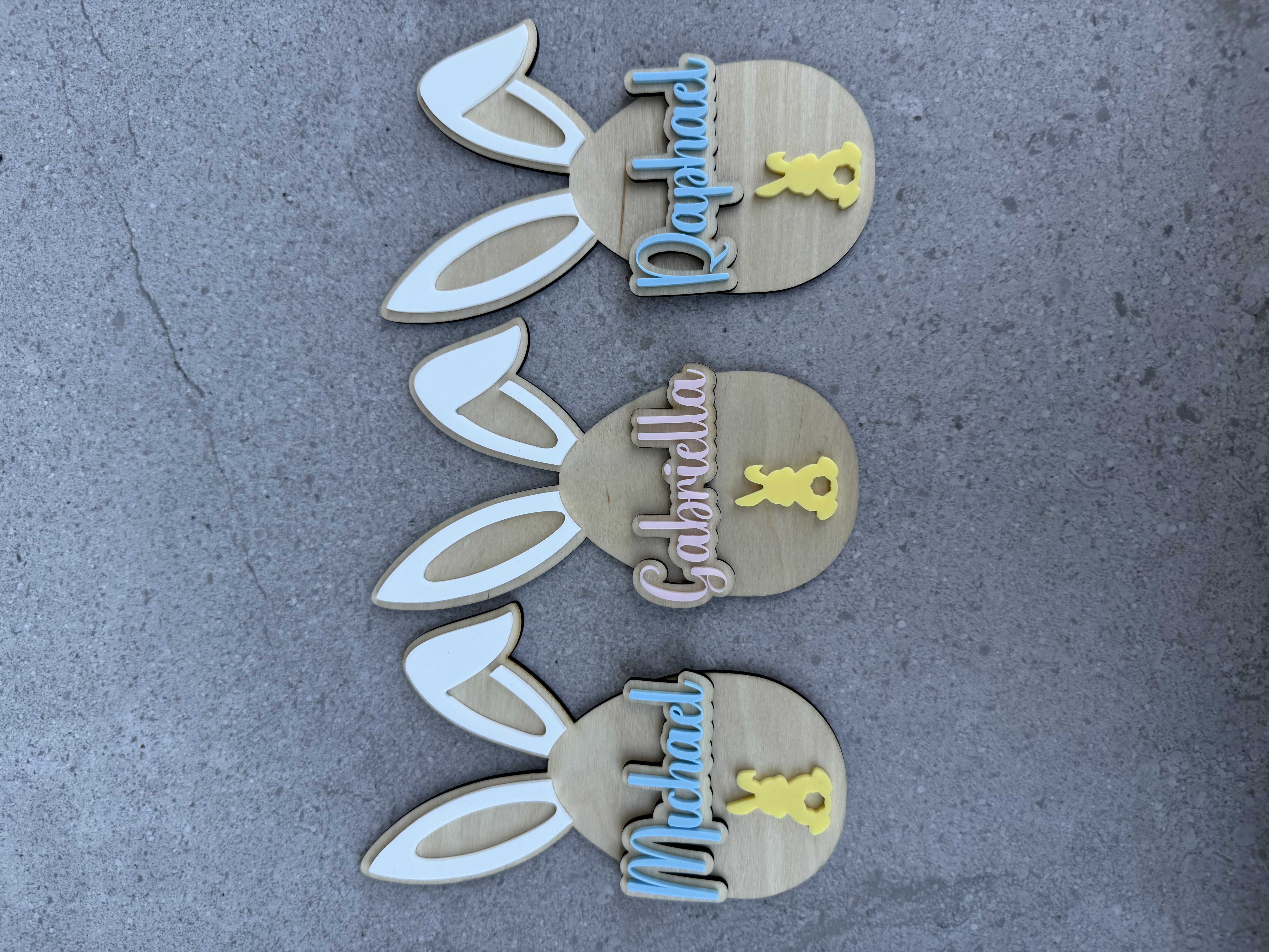 Personalised Bunny Plaque