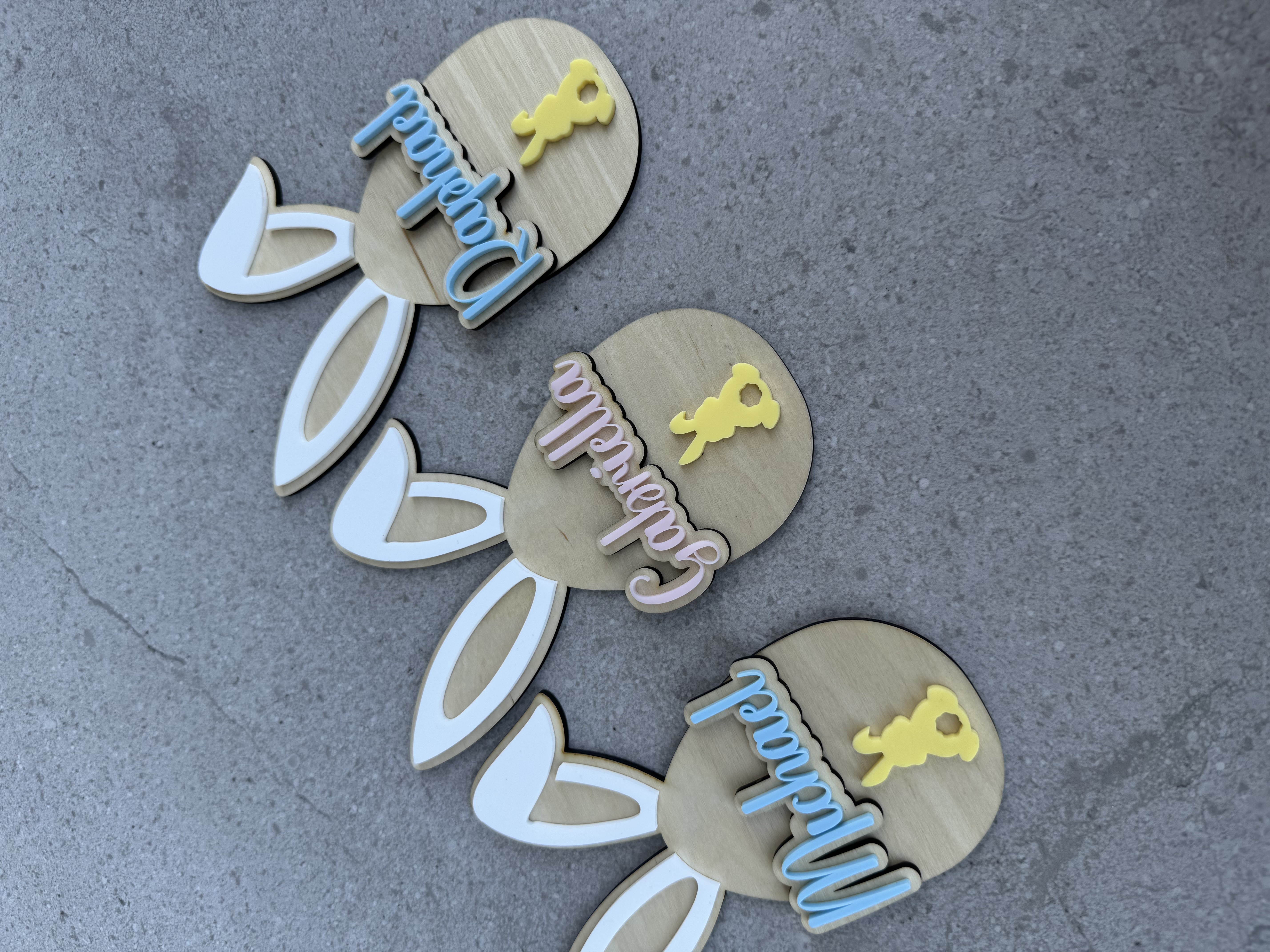 Personalised Bunny Plaque