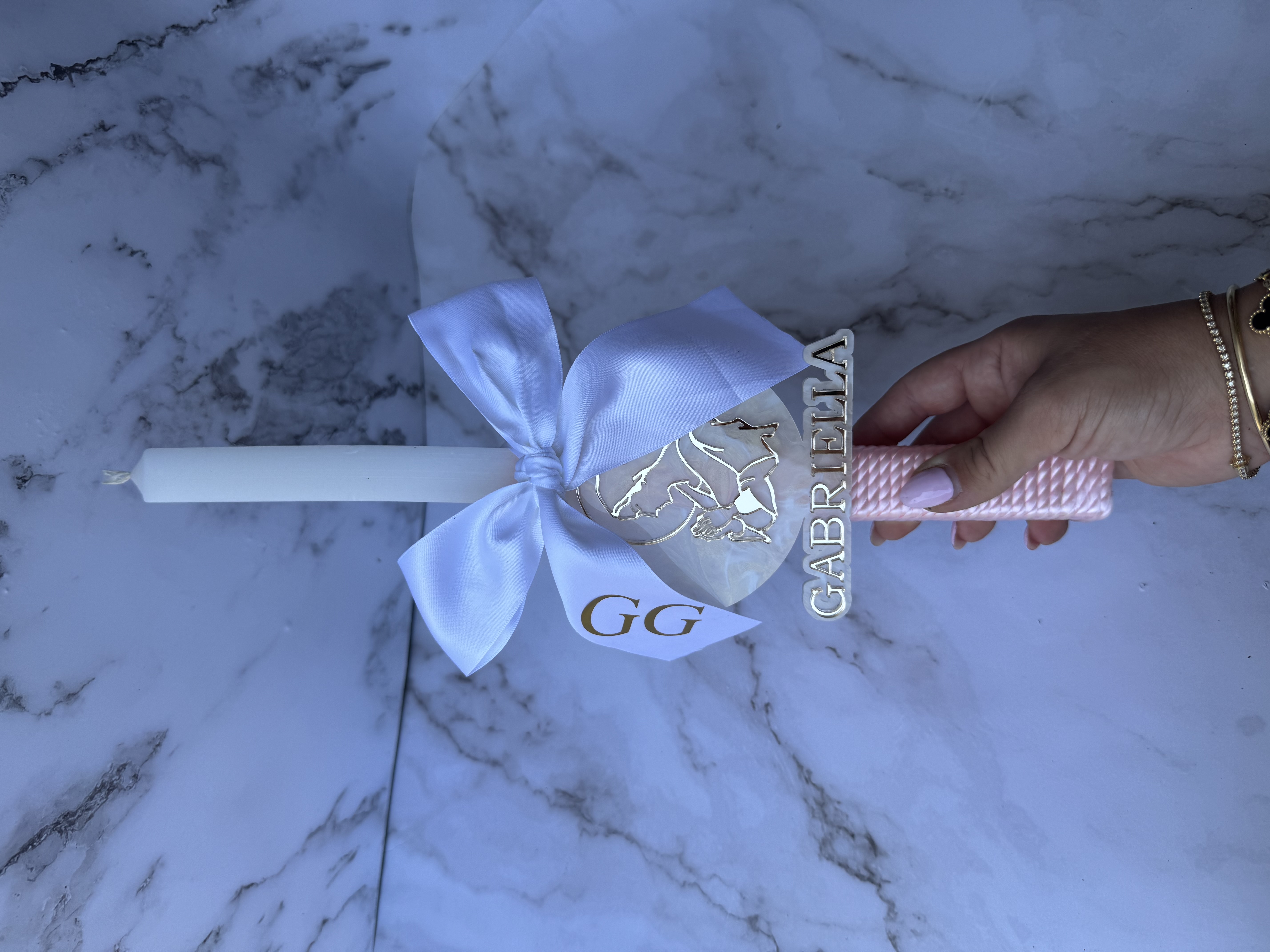 Mother Mary Palm Sunday Candle