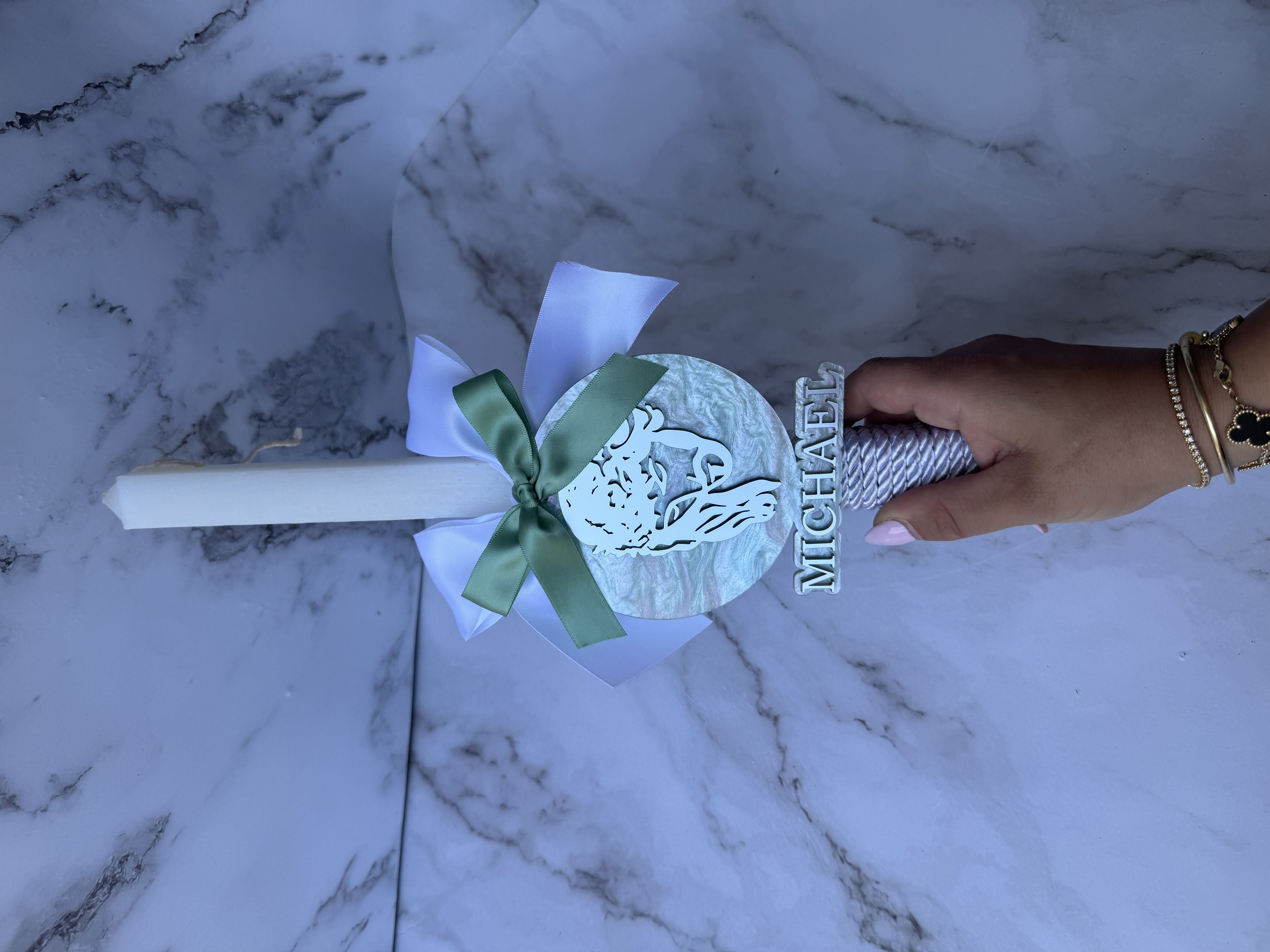 Jesus Palm Sunday Candle