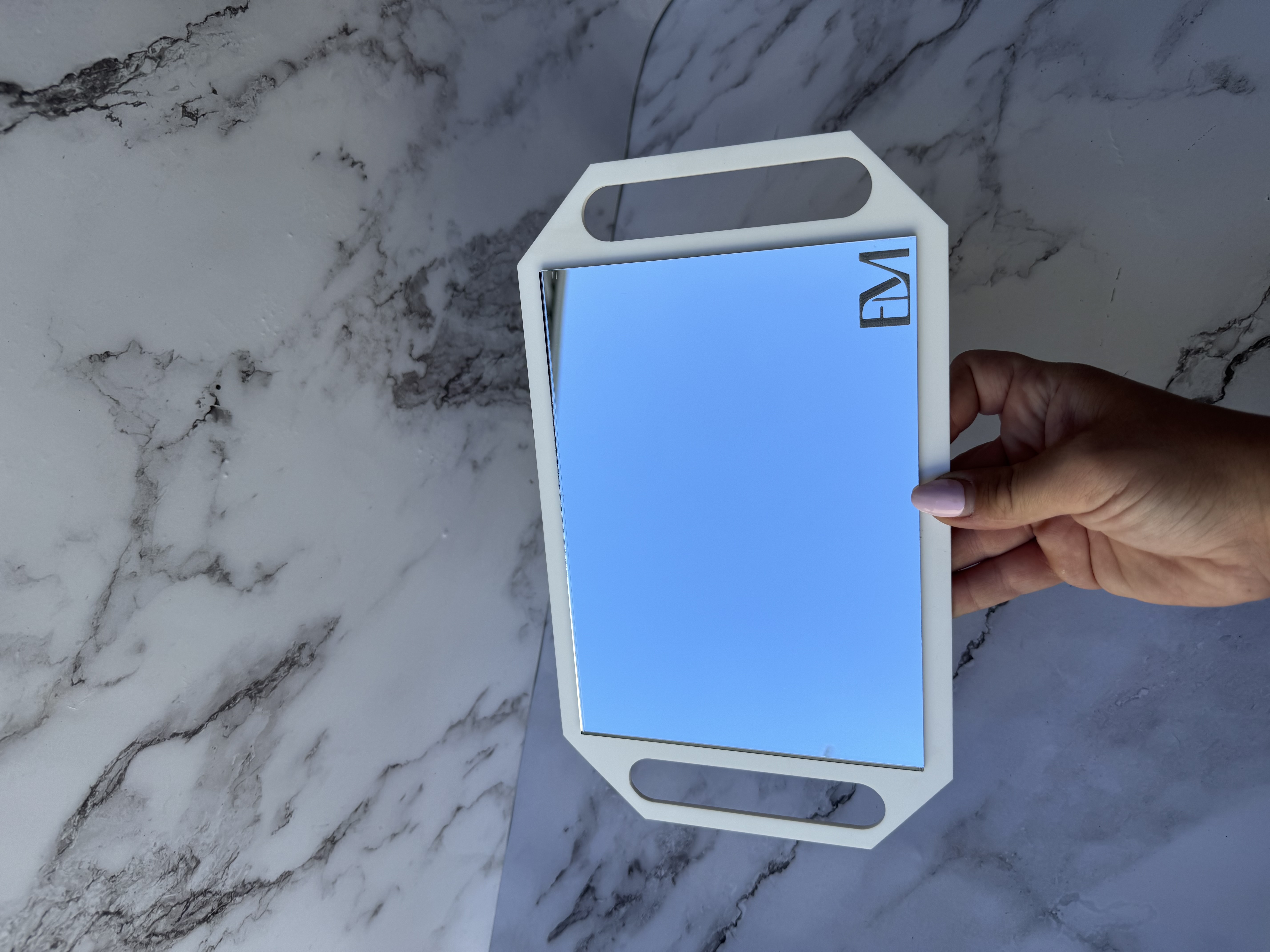 Double Handle Hairdresser Mirror