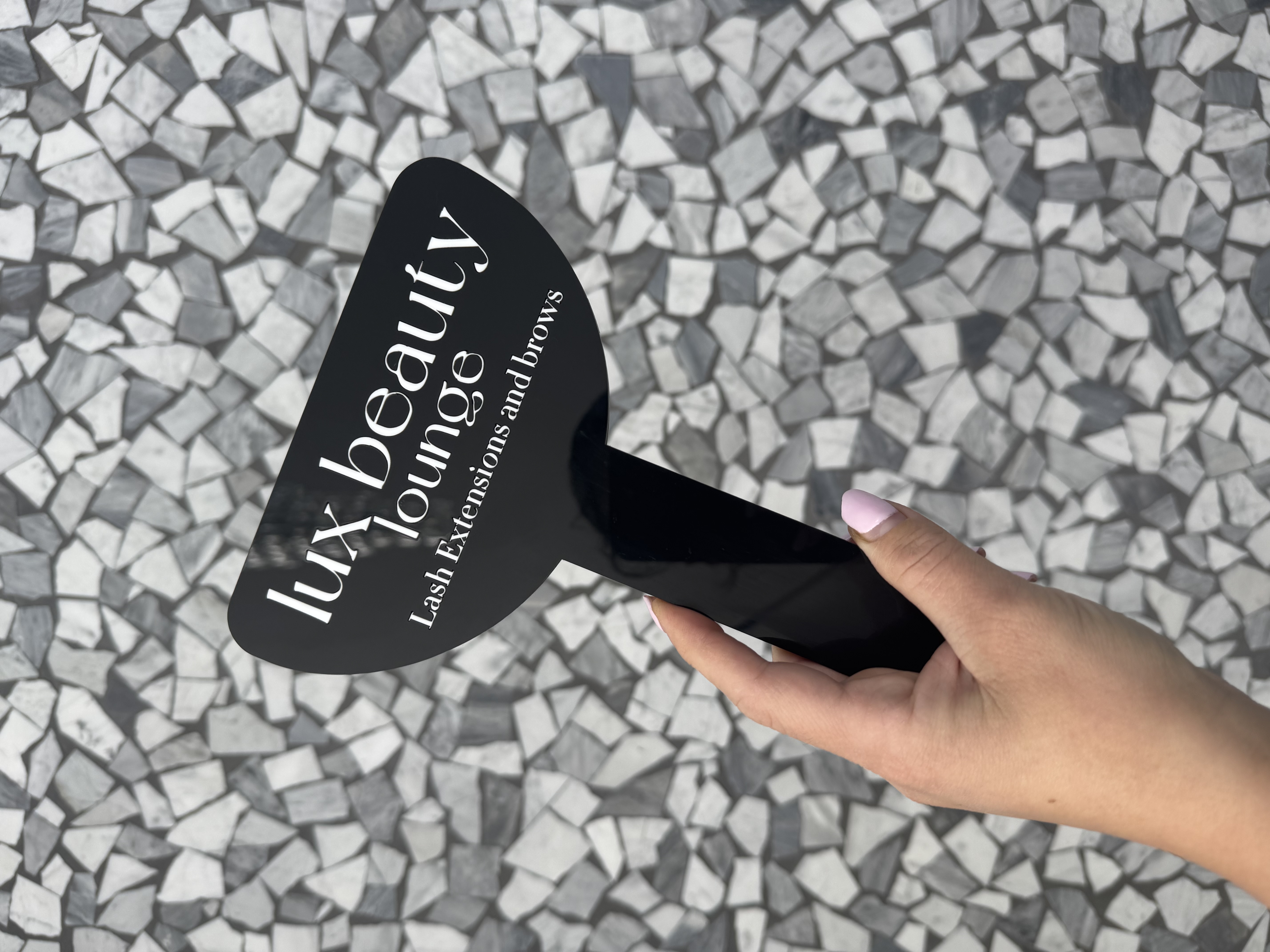 Custom Brow Paddle Mirror