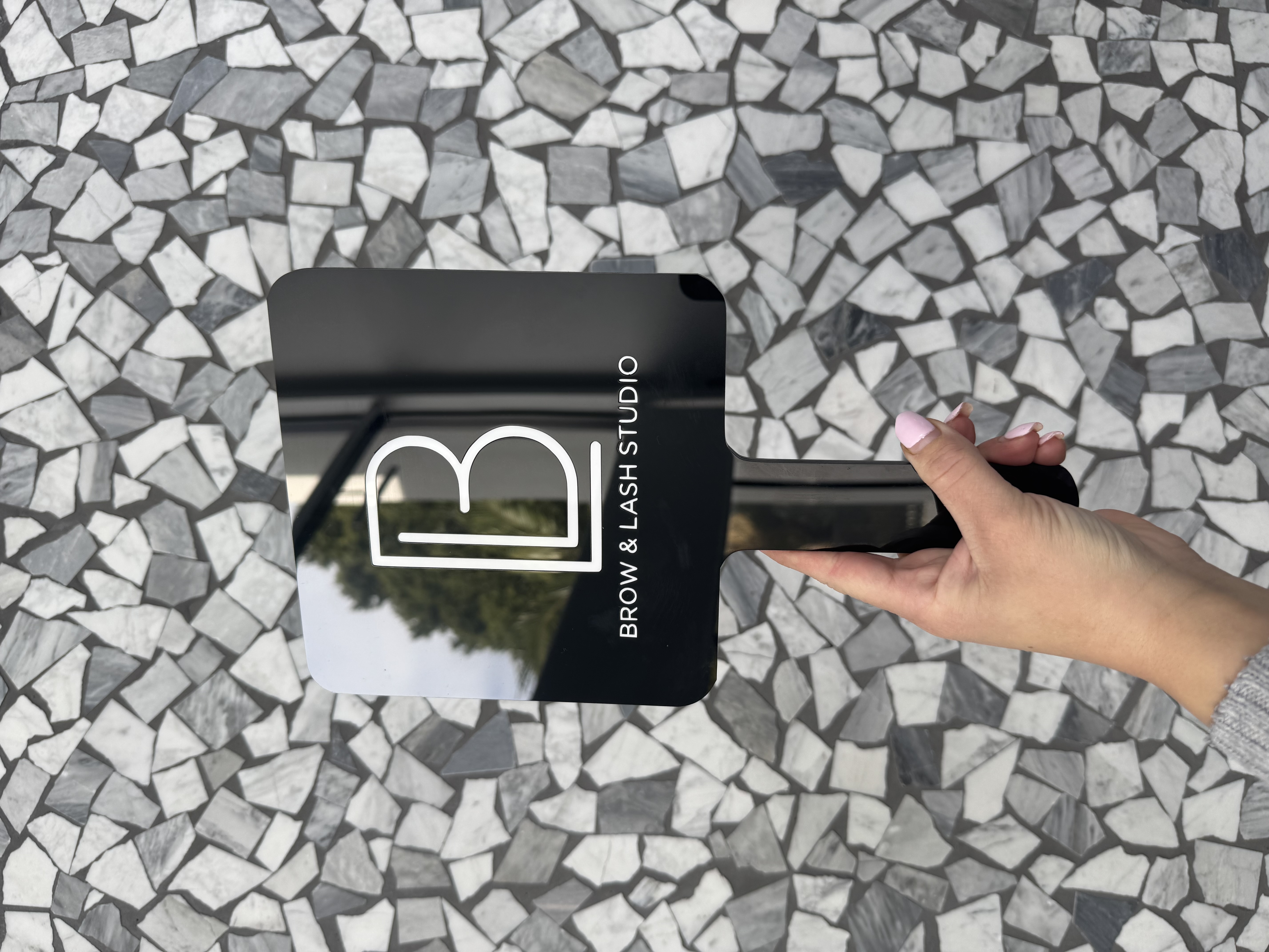 Custom Square Paddle Mirror