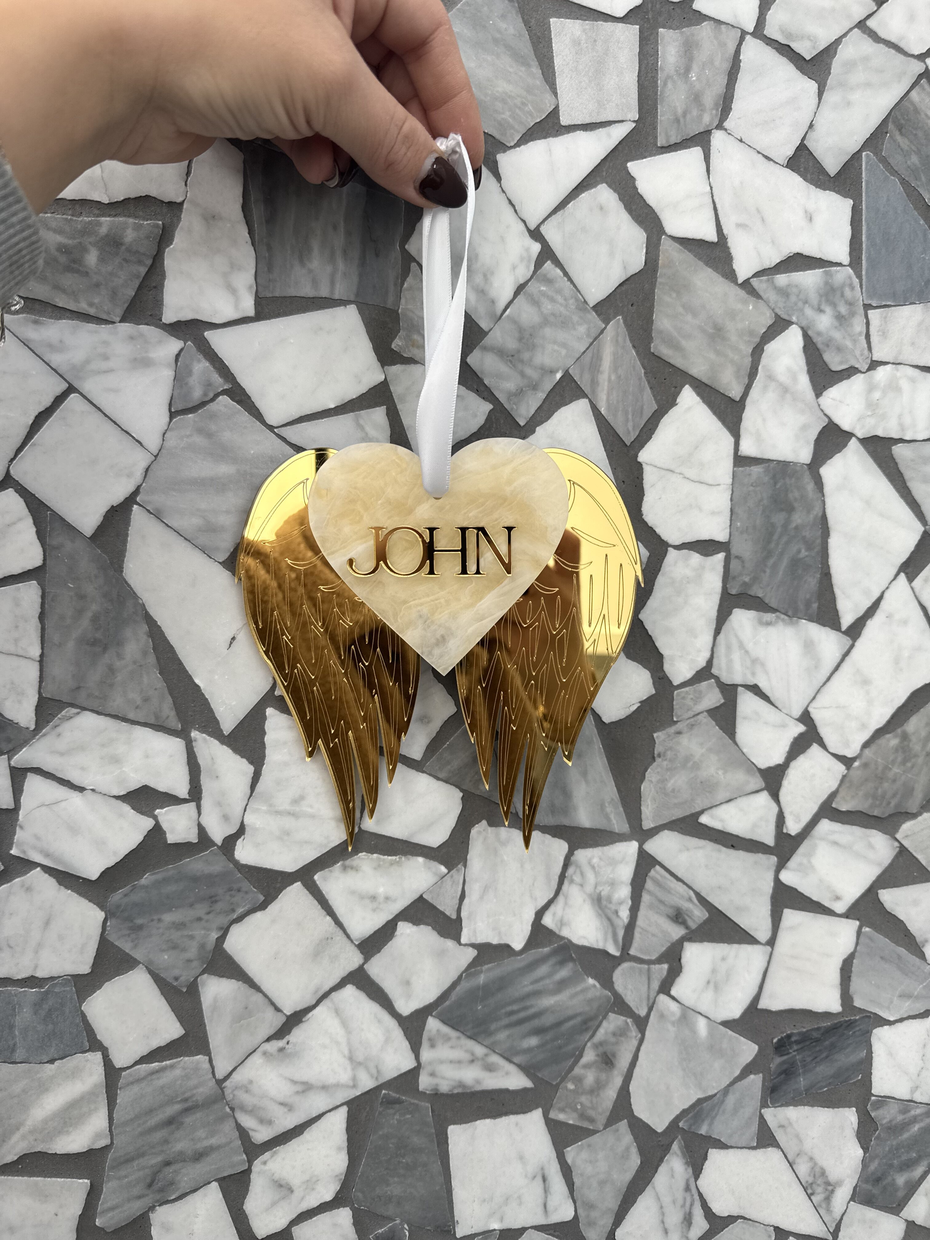 Winged Memorial Bauble