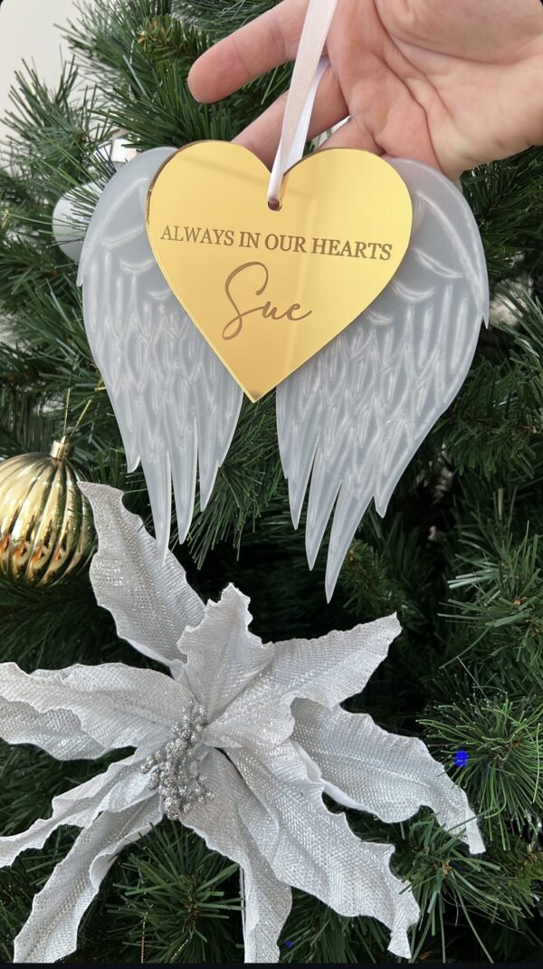 Winged Memorial Bauble
