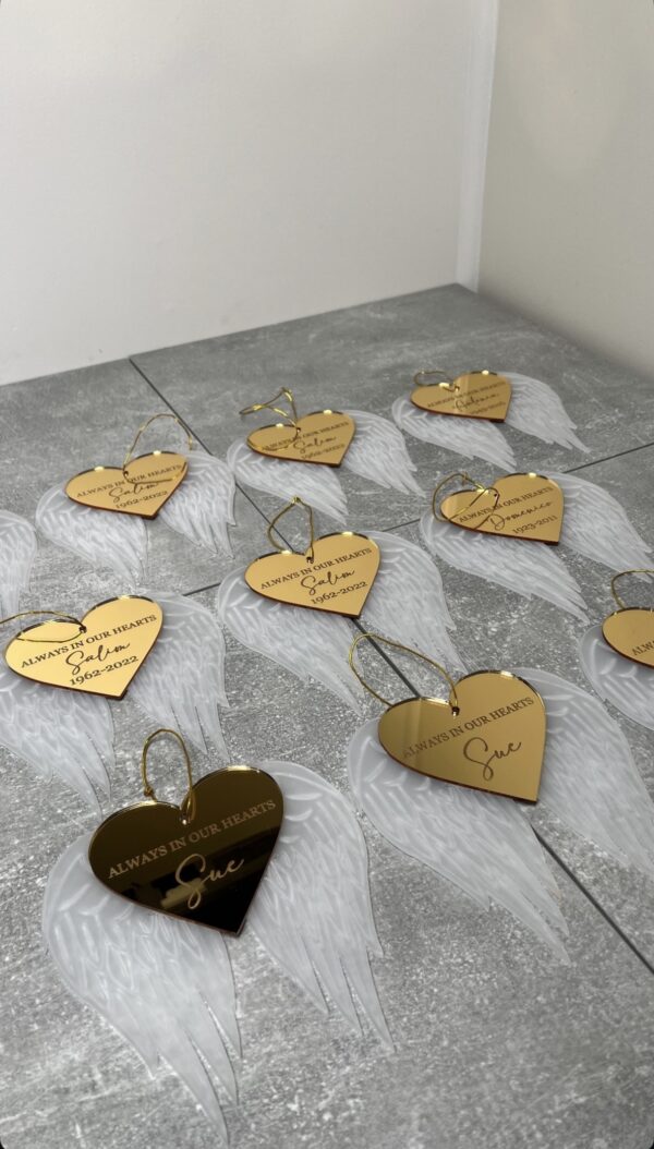 Winged Memorial Bauble