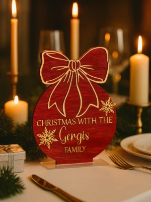 Bow Bauble Christmas Display