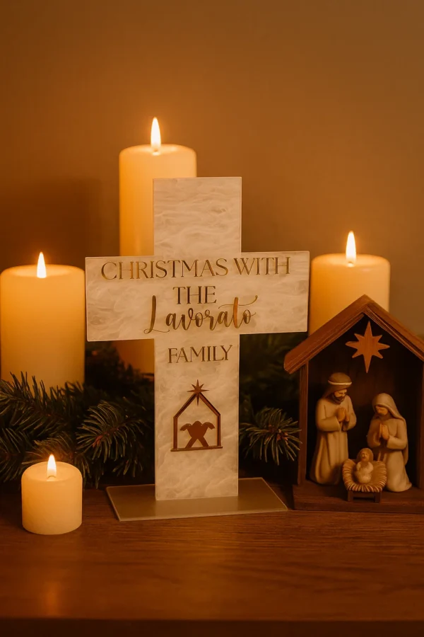 Cross Christmas Display