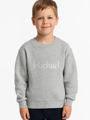 Kids Embroidered Name Jumpers