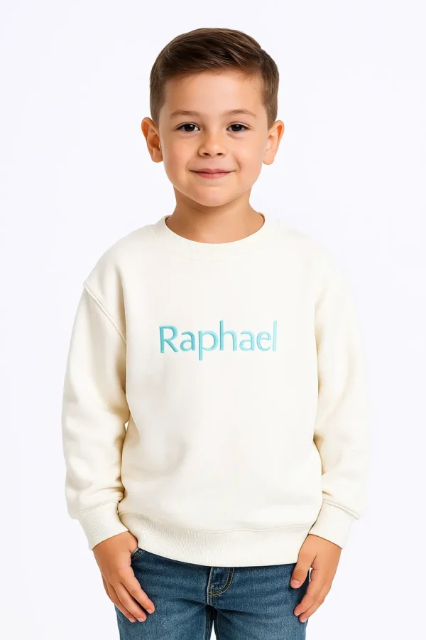 Kids Embroidered Name Jumpers