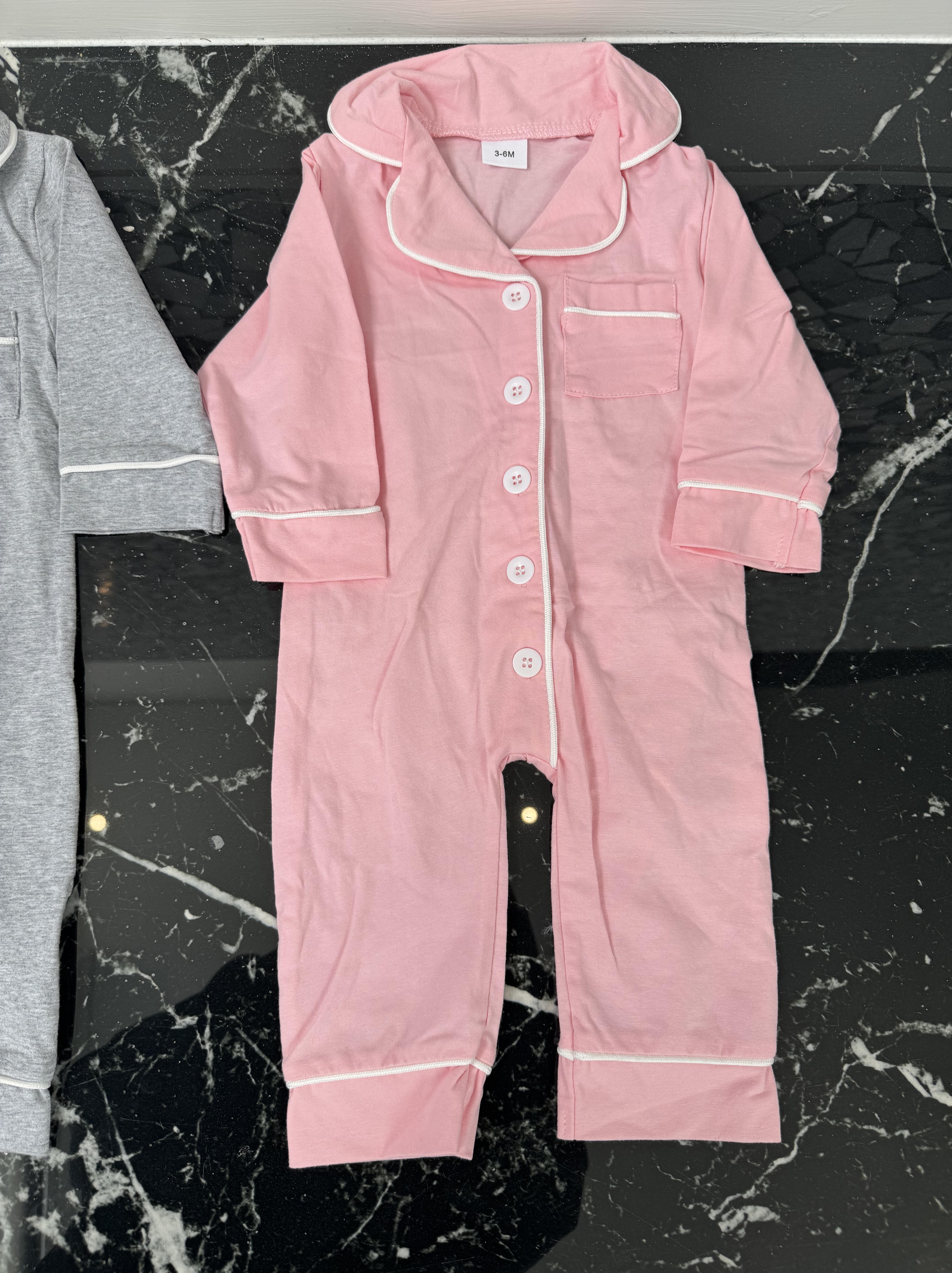 Embroidered Baby PJ Onesie