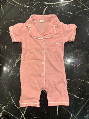 Embroided baby PJ onsie (summer)