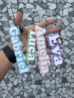 Personalised Double Layered Acrylic Bag Tag