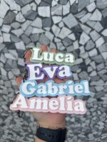 Personalised Double Layered Acrylic Bag Tag
