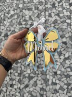 Personalised Acrylic Bow Bauble