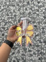 Personalised Acrylic Bow Bauble