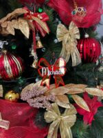 Personalised Acrylic Bow Bauble